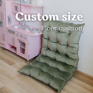 Kids reading nook Floor velvet cushion Floor Seating Pillow for calming area French mat Nap mat for toddler Kids room soft cushions
