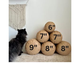 Inserción de cojín Tamaño personalizado Inserción de almohada decorativa 6" 7" 8" 9"