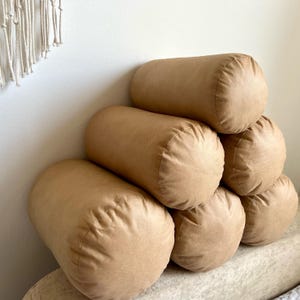 bolster insert Custom size Decorative pillow insert 7" Cushion insert Body pillow Round pillow polyfilling Oeko tex filling cylinder pillow Set of 2