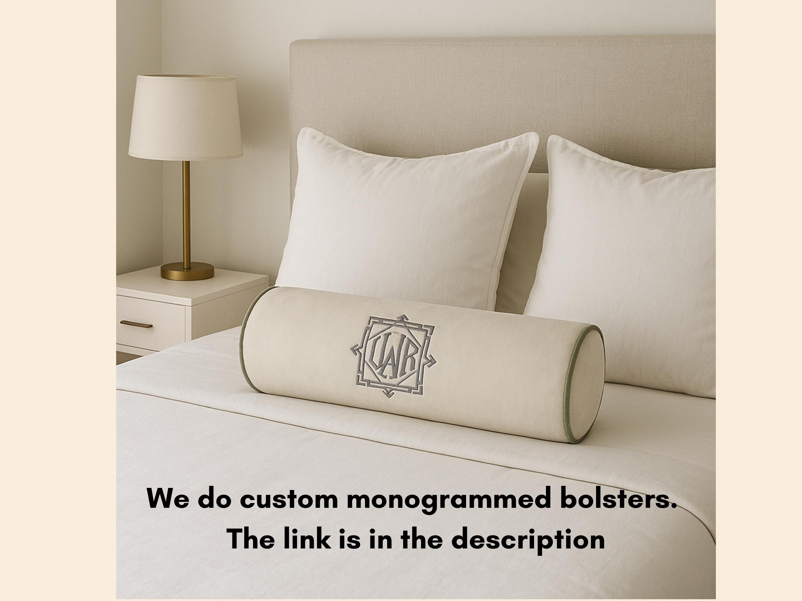 Custom Size Velvet Bolster Pillow Cover Premium Luxury Decorative