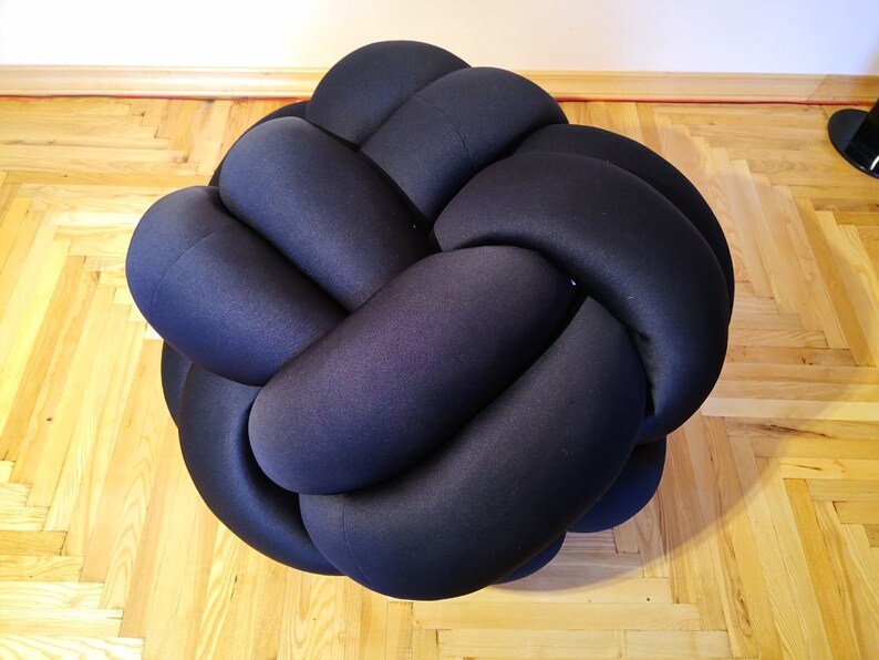 Knot Pouf Ottoman Etsy