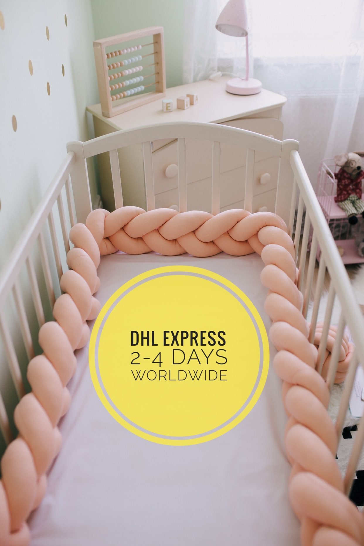 braided cot bumper nz