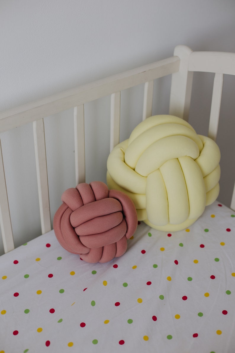 Knot Pillow Nursery Decor Knot Cushion Decorative Pillows Etsy