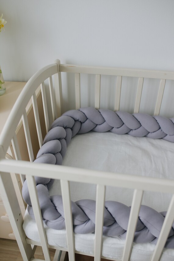 cot bumper grey