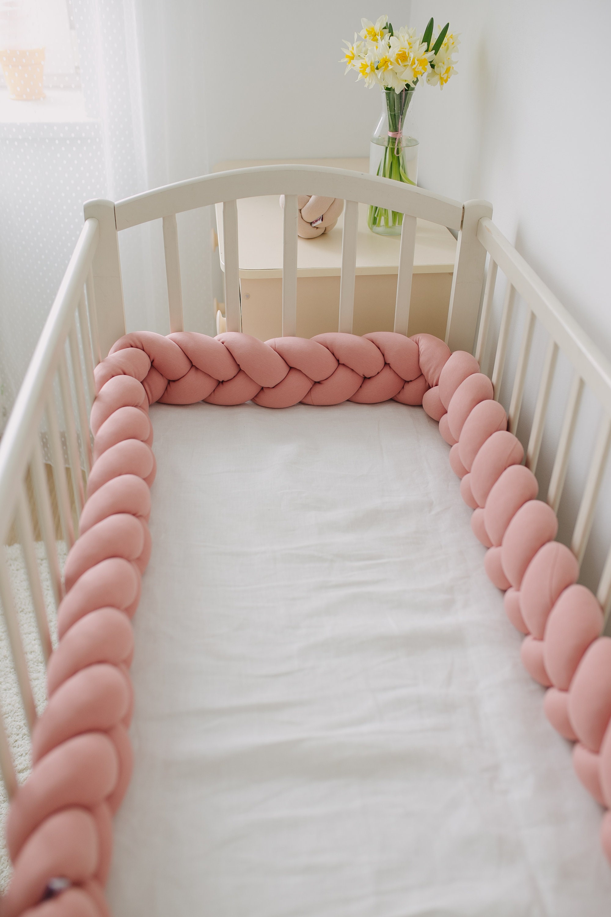 Braided Crib Bumper Etsy