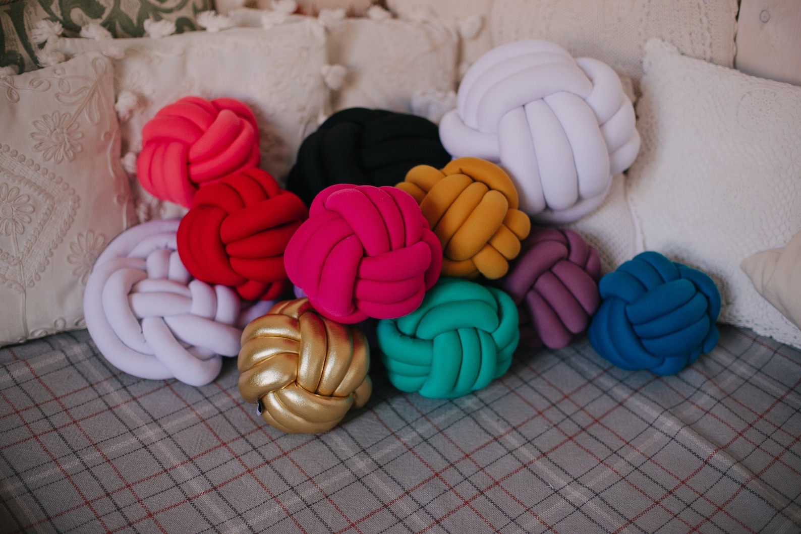 Knot Pillow Decorative Pillow Nursery Decor Cushion Knotted Etsy