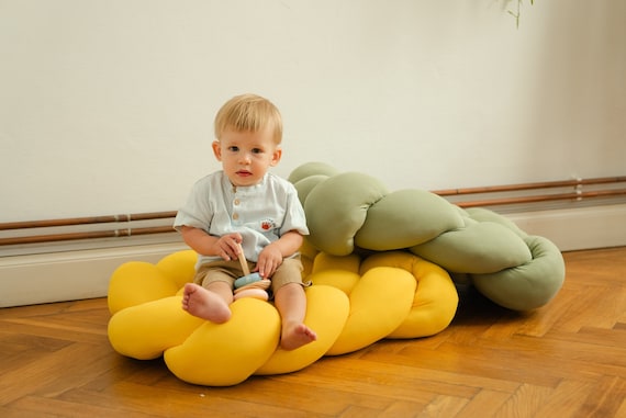 Ecke Bodenkissen Montessori Leseecke Kleinkind Nickerchen Matte Knoten weiche Kissen für Kinder Bunte Kissen zum Ausruhen Boden Sitzkissen Kissen