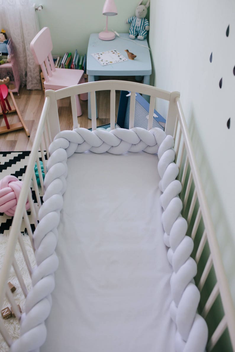 Braided Crib Bumper Etsy