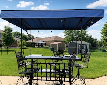 Toldo de repuesto a medida para patio, cubierta parasol, terraza, balcón, protección UV, tela acrílica.