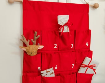 Calendario de adviento de tela personalizado para niños Calendario de adviento Calendario de cuenta regresiva de Navidad Calendario de adviento para niños Calendario de adviento personalizado Moderno