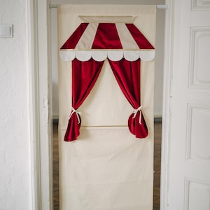 Poppentheater Deuropening Fantasiespelactiviteit Schaduwshowgordijn Kerstcadeaus voor kinderen Draagbaar Theater Creatief spel voor peuter