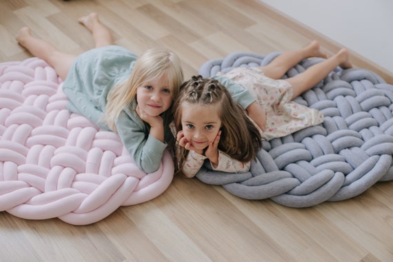 Floor mat Round rug Montessori furniture Nursery decor