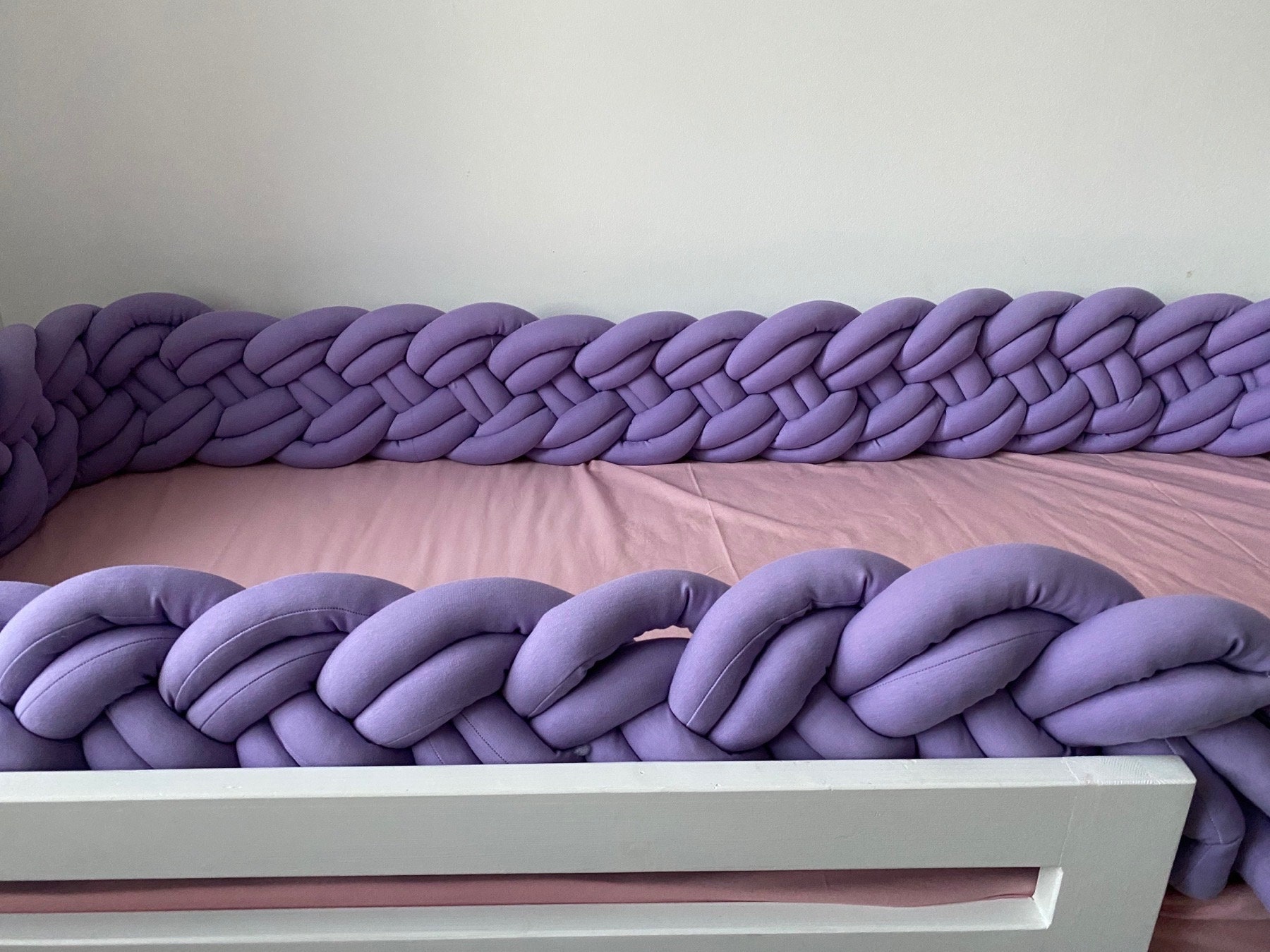 Twin toddler bed bumper pillow Etsy