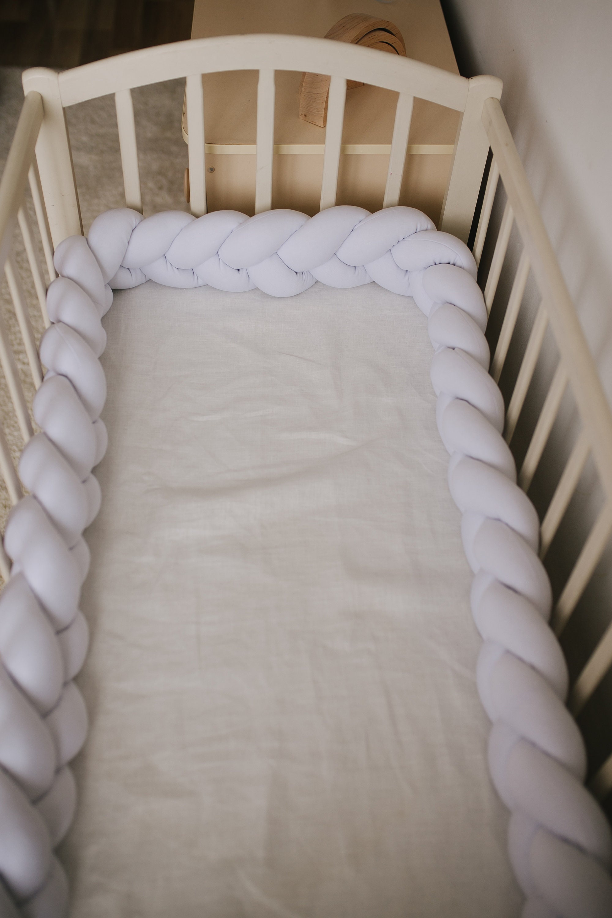 Braided Crib Bumper braid Cot bumper Etsy