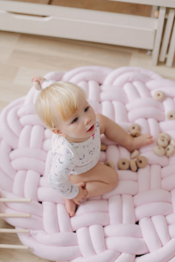 Tappetino tondo con volant per neonati tappeti striscianti per materassi per  bambini cuscino Tapete per camera da letto per bambini 100cm - AliExpress
