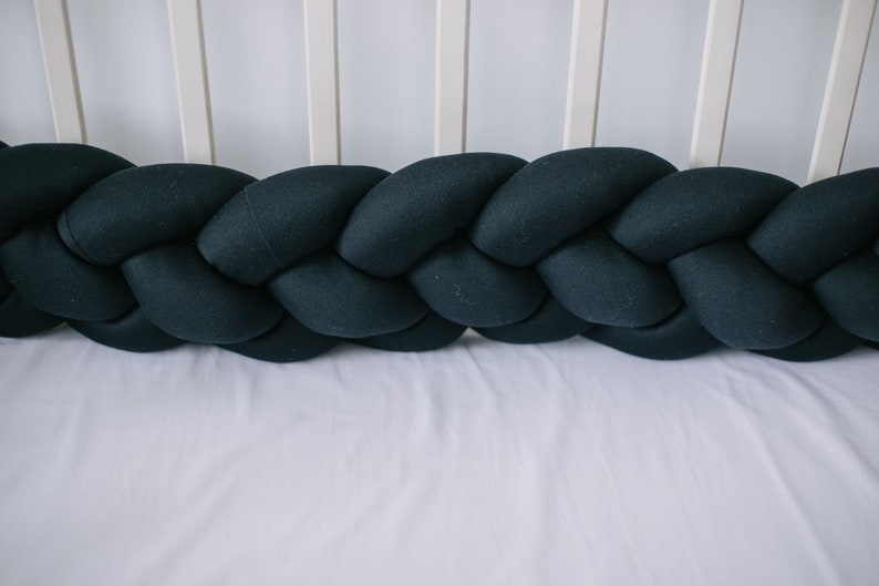 black crib bumper