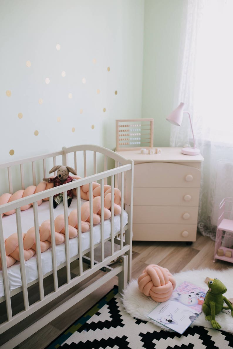 Braided Crib Bumper Etsy