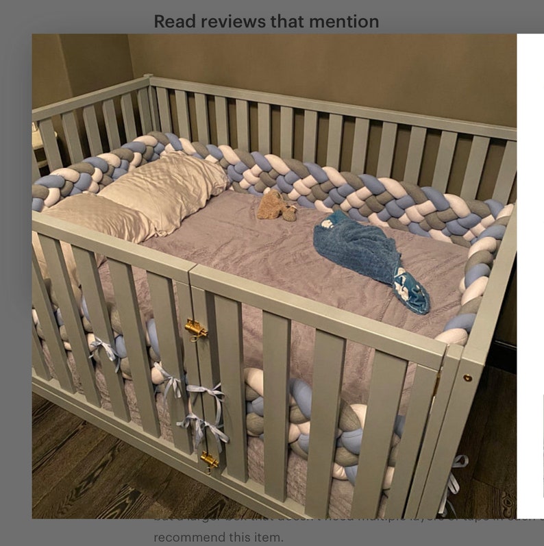 Triple Braided Crib Bumper mixed Knot Cushion Knot Pillow Etsy