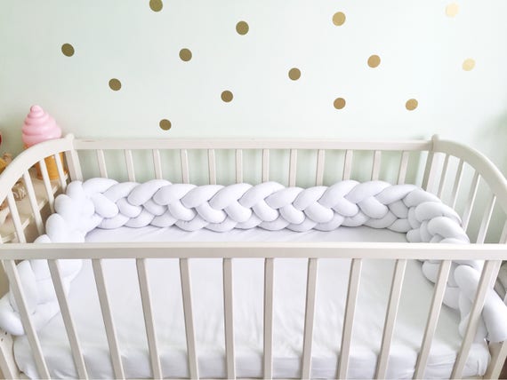 double braided crib bumper