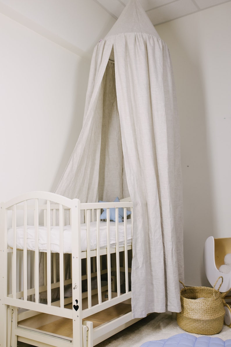 Baldachin canopy crib canopy linen canopy bed canopy play tent Etsy