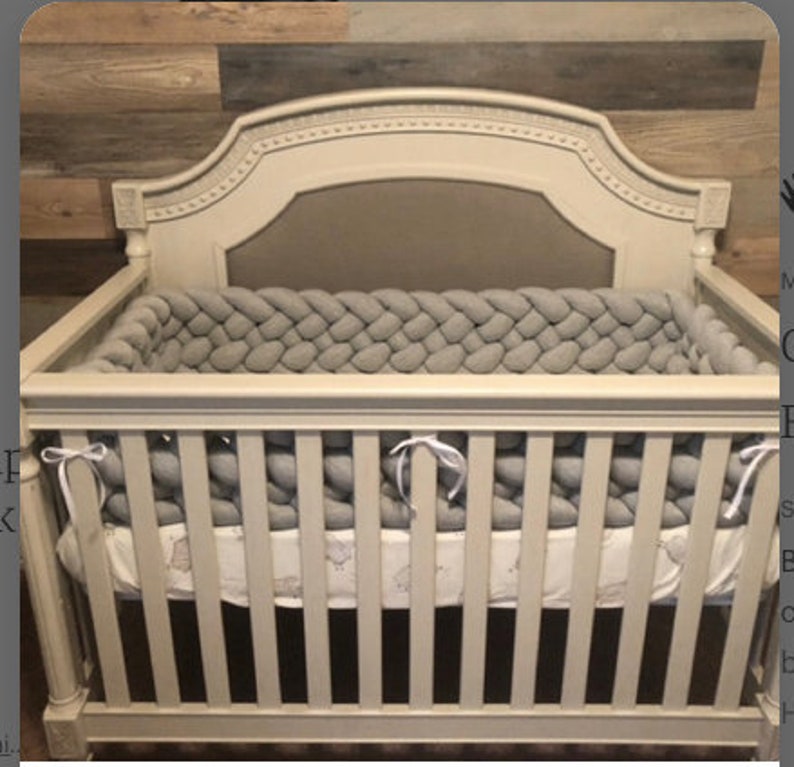 Triple Braided Crib Bumper mixed Knot Cushion Knot Pillow Etsy
