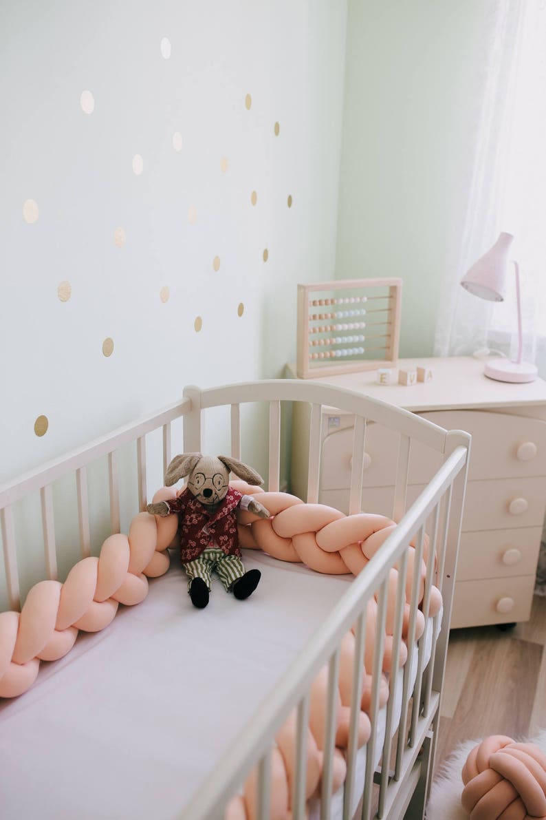 Braided Crib Bumper Etsy