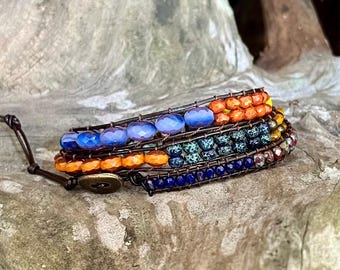 Preciosa pulsera de tres vueltas / #91