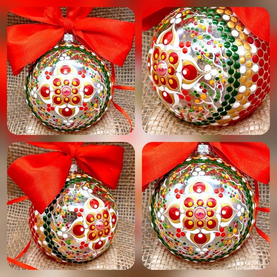 Bespoke Handpainted Glass Bauble/christmas/home Decor/ Etsy UK