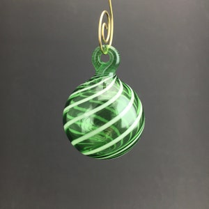 Green Spiral Ornament