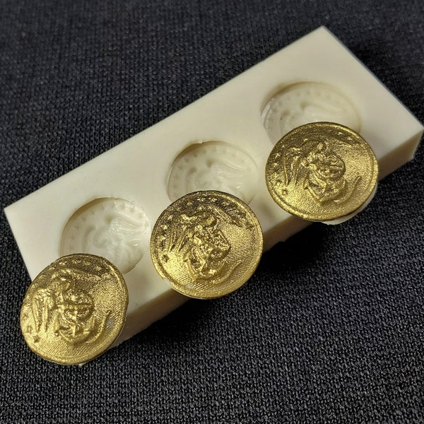 Marine Button Set of 3 By Sugar Delites MOL908