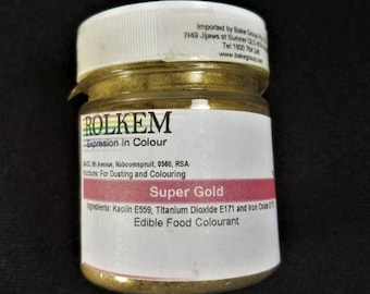 Gold Metallic Super Dust 50g By Rolkem Gold Highlighter Dust DUS346