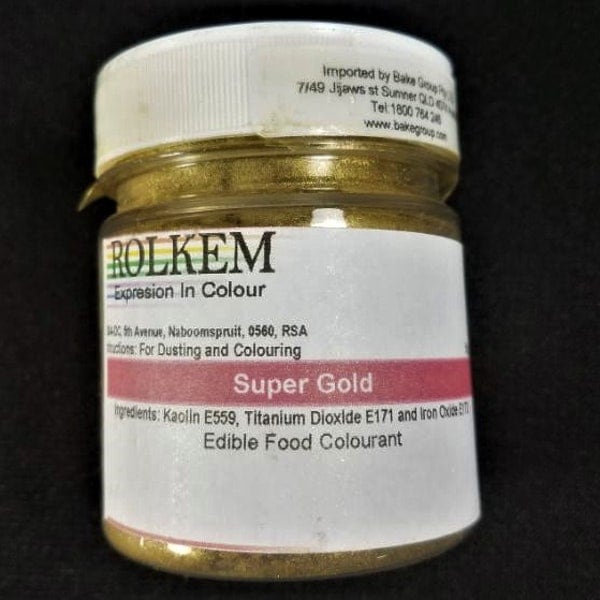 Gold Metallic Super Dust 50g By Rolkem Gold Highlighter Dust DUS346