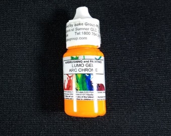 Arc Chrome Orange Lumo Gel Paint 15ml By Rolkem TOL333