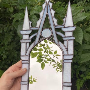 Gothic Cathedral Stained Glass Wall Mirror