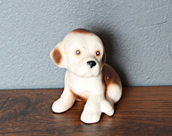 Small Porcelain Dog Figurine, Custom Dog Sculpture,Dog ceramic sculpture from porcelain, miniature animal totem