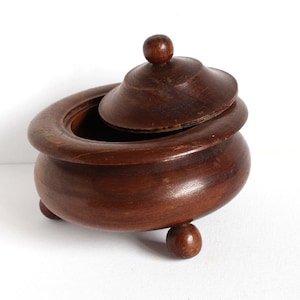 Wooden Swedish Jar with Lid, Handmade Wood Jar, Vintage Home Decor, Handmade  Jewelry Box