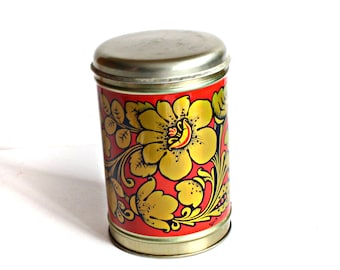Tin Vintage Food Containers, Food Storage tin, Food Canister