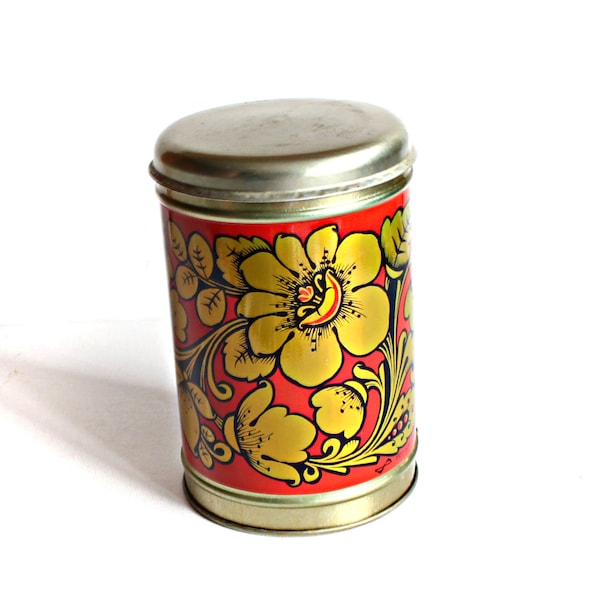 Tin Vintage Food Containers, Food Storage tin, Food Canister