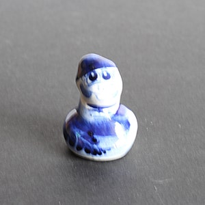 Small snake figurine, Custom snake Sculpture,Russian Porcelain Collectible Miniature, miniature animal totem