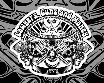 Warren Zevon/Widespread Panic Lawyers Guns and Money Sticker