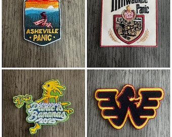 Parches termoadhesivos bordados de Panic generalizado