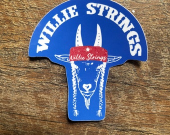 Willie Strings Sticker