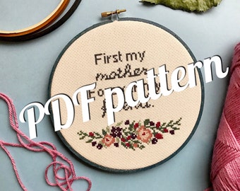 PDF pattern | first my mother forever my friend