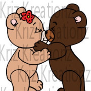 Milk Mocha Bear Safe In His Arms Love Hug Kiss Valentines Greeting