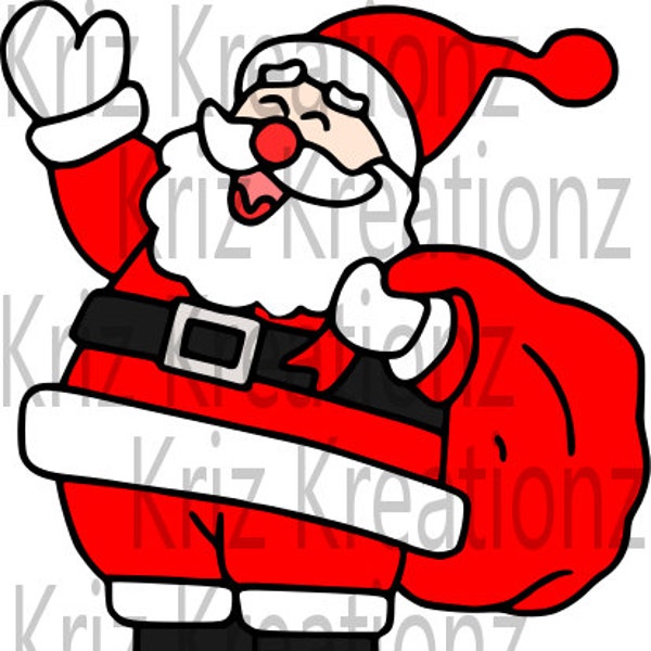 Santa Claus SVG geschnitten Datei