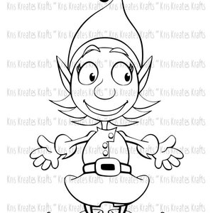 Santa&#39;s Girl Elf SVG Cut File