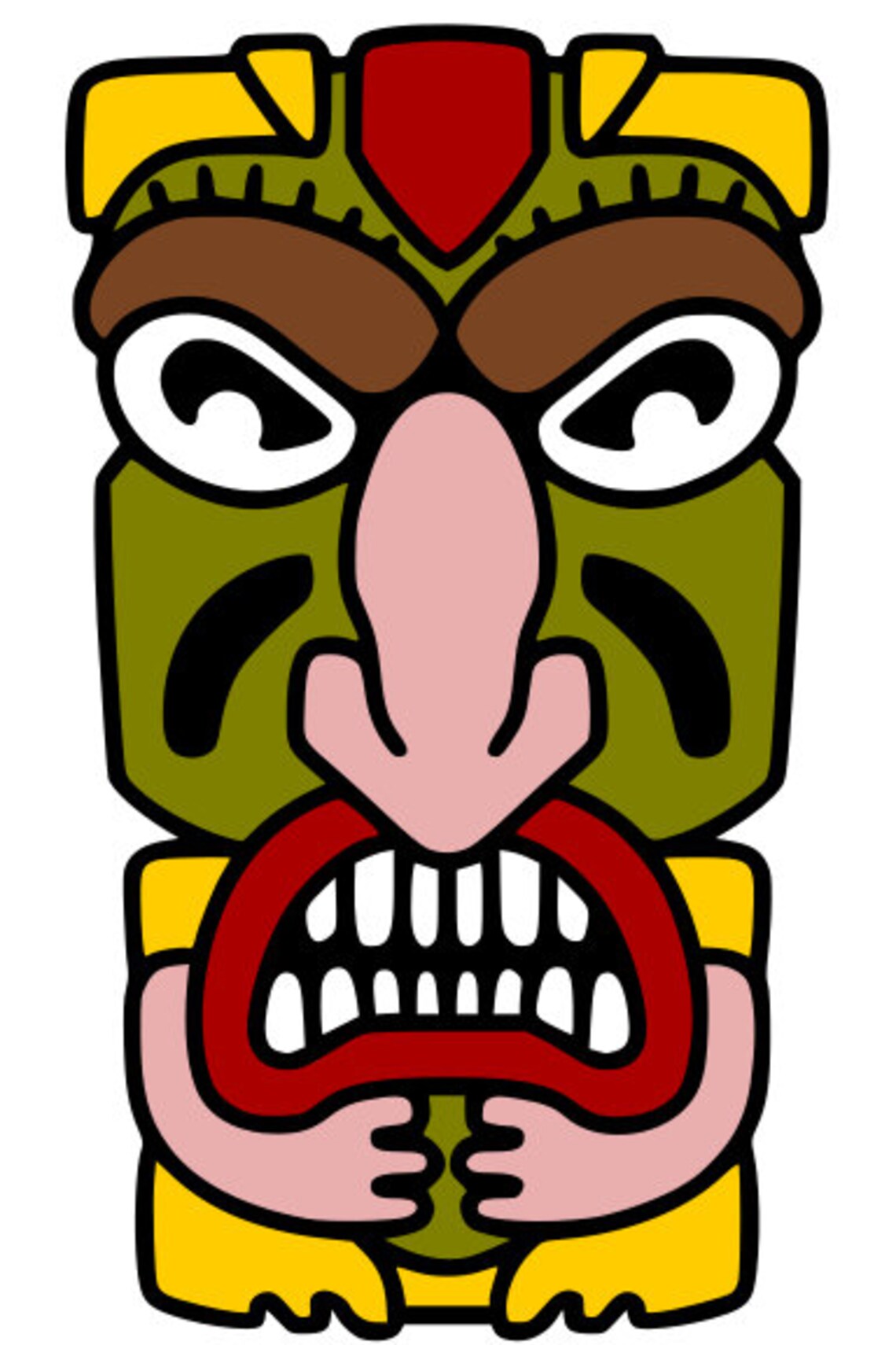4 Tiki Statues - Etsy