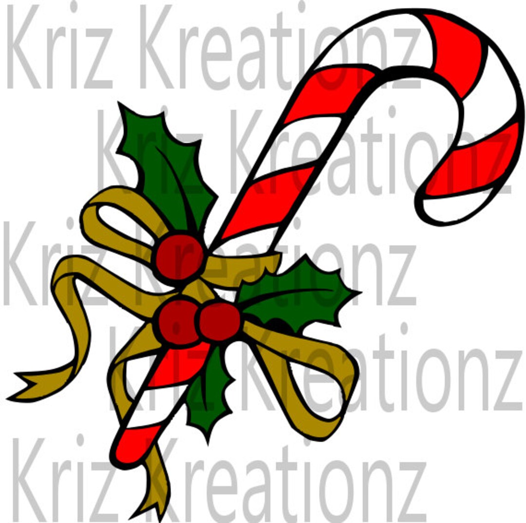 Candy Cane SVG Cut File - Etsy Australia