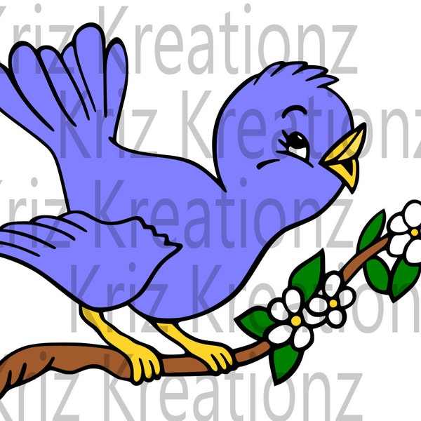 Blue Bird SVG Cut File