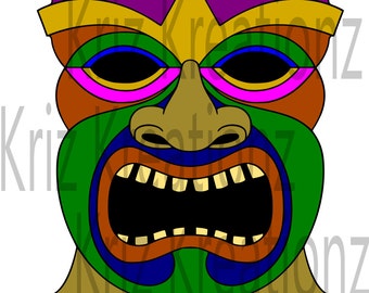 Tiki Statue SVG Cut File